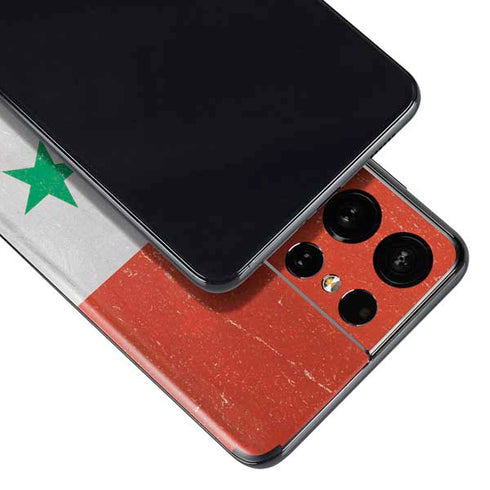 Syria Flag Distressed Galaxy S21 Ultra 5G Skin